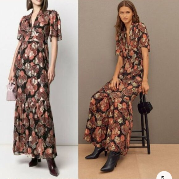 Ba&sh Printed Dress - Size Small - Picture 1 of 4